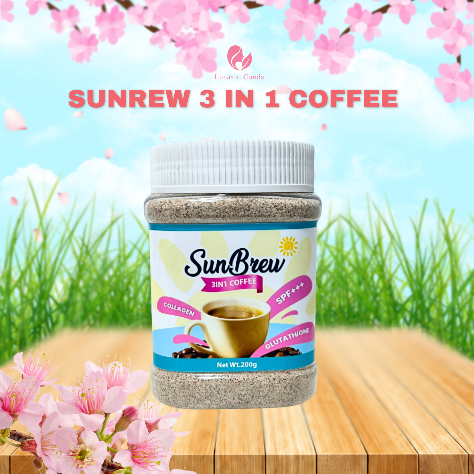 Sunbrew Coffee with Collagen & Glutathione